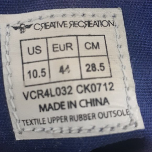 Creative Recreation One of a kind Red LO XVI SMOKE PINSTRIPE VCR4LO32I SIZE 10.5 - Picture 13 of 13